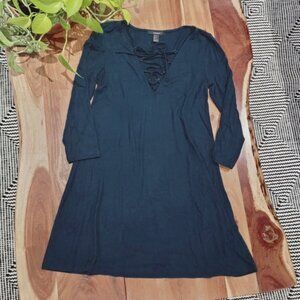 Rare Teal Green Strappy Front Babydoll Dress